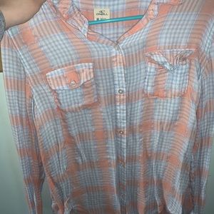 O’Neill plaid button up
